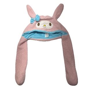 Sanrio My Melody Fuzzy Beanie Official Plush Hat Kawaii